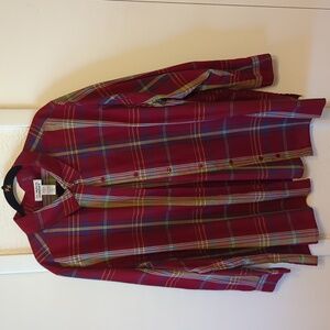 Womens Red Plaid Shirt